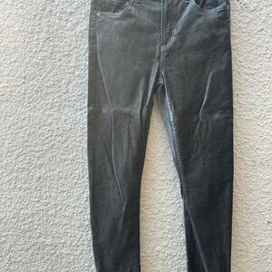 Citizens Of Humanity slate blue Corduroy Pants Harlow ankle high rise 27 velvet